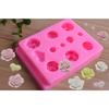 11 Double-layered Small Flower Rose Flower Fondant Silicone Mold Chocolate Cake Decorated Clay Mold