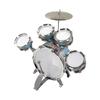 Kids Jazz Drum Set 7 Drums Loud Sound Compact Beginner Drum Kit with Stool for 3 Years Old Above