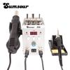 SMD Rework Soldering Station 8586 700W 2 In 1 Digital Display Hot Air Gun Solder Iron 220V / 110V ESD Welding Repair Tools