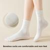 5 Pairs of Women's Spring and Summer Solid Color Breathable Sweat Absorption Deodorant Boneless  Socks