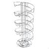 Metal Egg Stand Dispenser Spiral Holder Rotatable Decoration Large Capacity Storage Rack