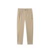 Comfortable Simple Solid Color Mid Waist Straight Leg Casual Pants Men Bottoms Khaki 152447537RS-1