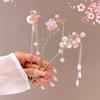 Романтичные аксессуары для волос в китайском стиле для женщин и девочек, милая универсальная заколка для волос с цветочной кисточкой, простая высококачественная палочка для волос, подарки