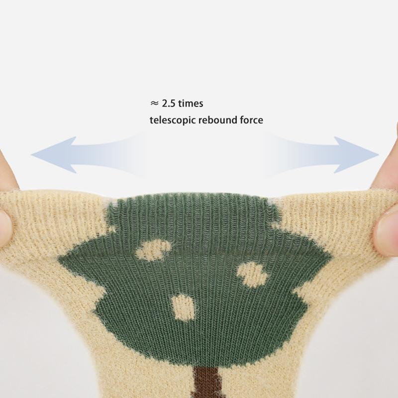 Newborn Mink Velvet Yarn Mid Socks Winter New Toddler Baby Soft Thickened Plush Warm Socks Girl Infant Boy Cartoon Socks 0-5Y