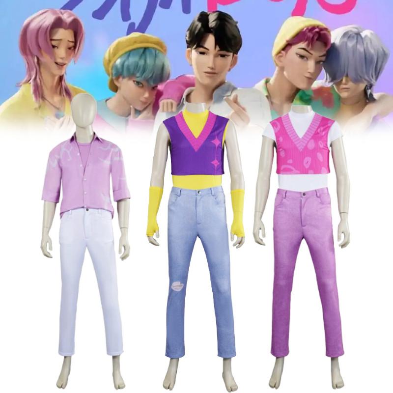 Demon Hunters Kpop Saja Boys Cosplay Costume Halloween Party Stage Performance