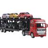 Decorative Alloy Car Model Back-to-force Trailer Transporter Toy