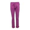 Women's Slim Magenta Trousers with Turn-ups PLEASE