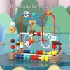 Multifunctional Bead Maze and Block Toy for Infants and Toddlers Ages 0-3 Years