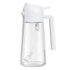 Olive Oil Dispenser,2 In 1 Oil Sprayer for Cooking,470ml Oil Spray Bottle with Pourer, Food-grade Oil Dispenser and Oil Sprayer