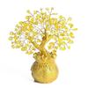 Lucky Feng Shui Citrine Tree, Crystal Tree of Life, Bonsai Money Tree, Gold Crystal Ornaments, Healing Gemstone Tree for Prosperity, Positive Energy