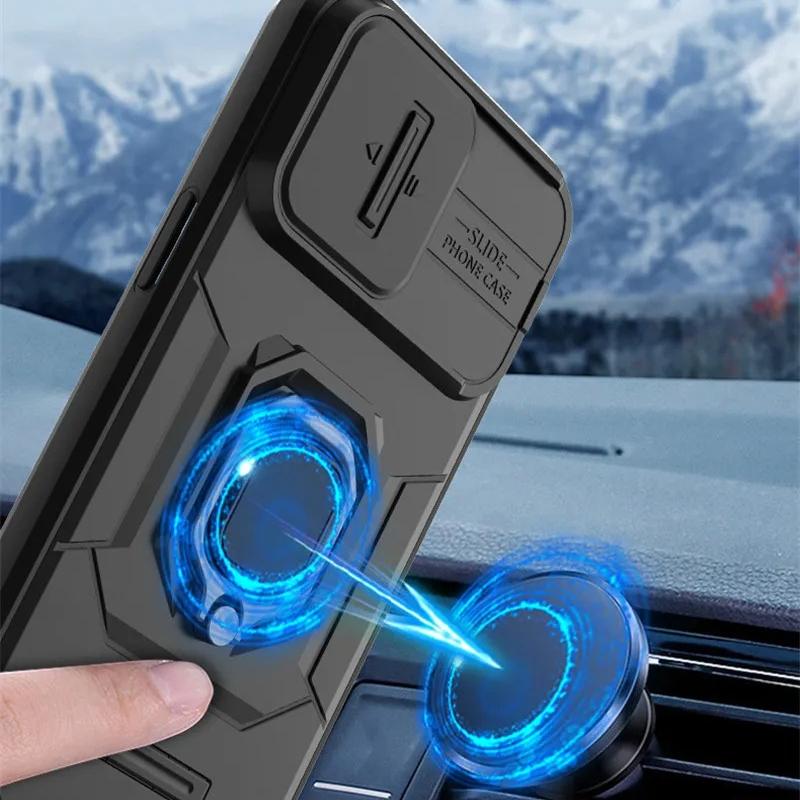 Shockproof Case For Honor Magic 6 Lite Case Honor Magic 6 Lite Ring Holder Magnetic Cover For Honor Magic 6 Lite 5G Push Window