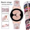 No Gaps Resin Strap for Samsung Galaxy Watch5 Pro 44mm 40mm/ Galaxy Watch 4 Classic 46mm 42mm Wrist Band Curved End Bracelet