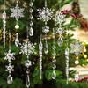 Transparent Acrylic Snowflake Icicle Christmas Decorations