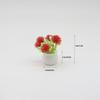 1 Piece Dollhouses Vibrant Artificial Flowers Home Decor Mini Flower Pot Decoration Car Mini Flower Pots Holiday Gifts