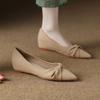 999-1 Inner Height Increase Pointed Shoes Women's 2025 New Models Are Not Tired of Feet with Soft Soles Autumn Nude Single Shoes