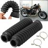 1Pair Hot New Practical Motorcycle Rubber Protector Front Fork Cover Gaiters Boots Case