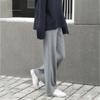 Women's Autumn and Winter Casual Knit Loose High Waist Straight Long Pants