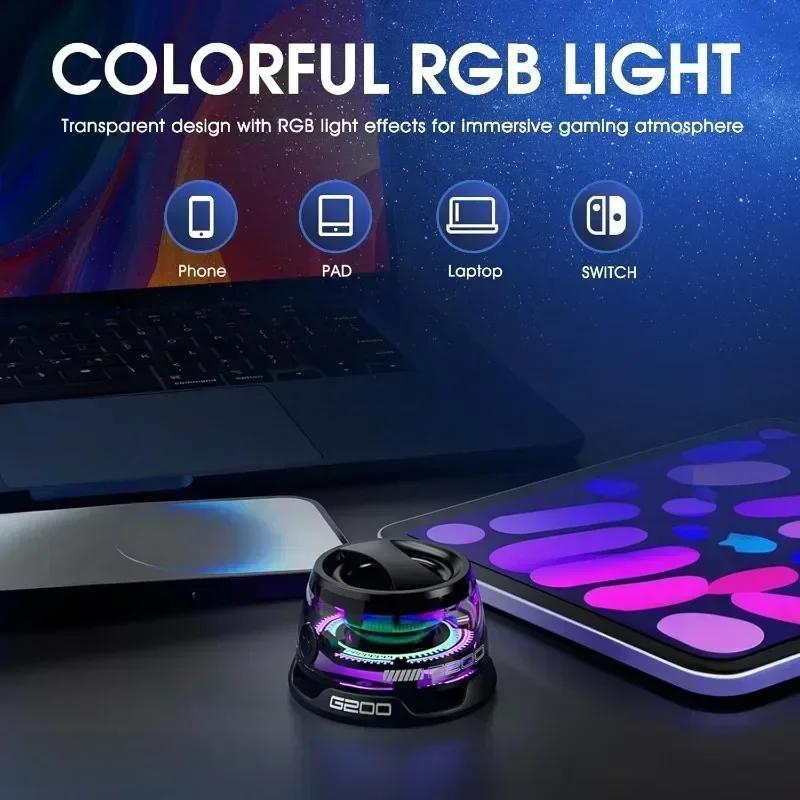 Portable Outdoor Bluetooth Speaker with RGB Lights, Wireless Stereo Sound, Phone Holder for IPhone/Android, Mini Travel Speaker