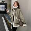 Women Thickened Lamb Wool Quilted Short Coat Winter Warm Coats Women's Winter Jackets Fur Integrated Motorcycle Jackets  New