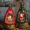 Desktop Christmas Ornament with LED Light Battery Powered Christmas Tree Theme Table Ornament Home Decoration Gift