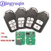 Jingyuqin 2/3/4 B 434MHZ Smart Car Key For Honda 72147-T5A-G01 For Honda Fit City Jazz XRV Venzel HRV Car Remote Control