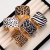 Unisex Leopard Print Leather Bangle: Trendy Ins-Style European & American Bracelet
