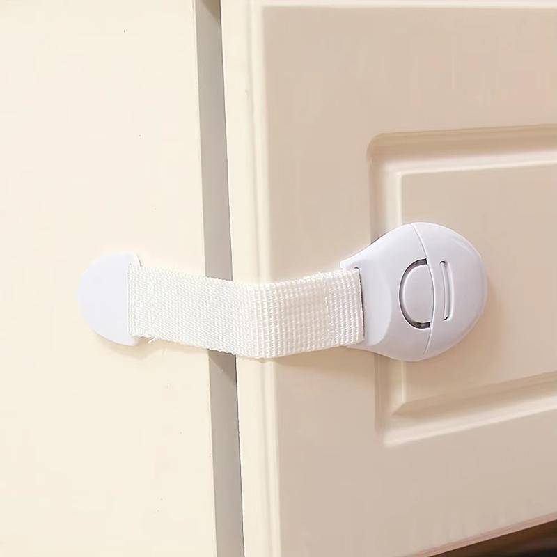 5-10pcs White Safety Locks No-Drill Drawer and Door Latches Child Baby Safety Lock Cupboard Drawer Cabinet Door Fridge Security Protector Locks