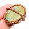 RubyFuchsite Gemstone Handmade Copper Wire Wrap Jewelry Ring Size 6 q3W92