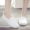 2024 New White Nurse Shoes: Old Beijing Cloth Shoes for Women, Spring/Autumn All-Match Beauty Shoes with Soft Non-Slip Bottom.