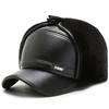Beat Warm Letter Cap Pu Leather Outdoor Windproof Breathable Protection Sun