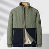 New Men's Autumn and Winter Cotton Jacket Fashionable Thick Diamond Cotton Jacket Couple Baseball Collar Jacket