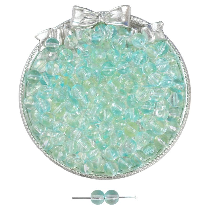 2000Pcs Crystal Glass Beads Jelly Bubble Loose Spacer Beads for DIY Necklace Bracelet Jewelry Making