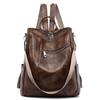 Women's Handbag and Backpack Trend Soft PU Leather Luxury Backpack Purses Female School Book Bag Big Capacity Travel Rucksack Female Shoulder Bags
