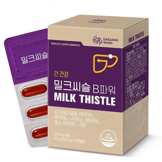 Daesang Well Life Milk Thistle B Power 21g, 30 Tablets, 1 unit,Korean Health Food