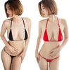 Black Red Swimsuit Sexy Micro Tiny Micro Swimsuit Cosplay String Halter Mini Bikini Underwear [DAYDREAM] + 4-piece Set, Ultra-thin Style, Bikini,