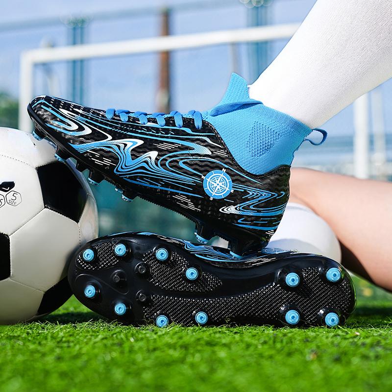 32-46 Football Shoes High -top Outdoor Men's Long Nails Sports Football Boots Large Size Young Sports Football Boots For Boys
