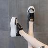 Platform Muffin Shoes Women's New 2025 Women's Casual Single Shoes Versatile Color Matching Fashion Low-top Heightening Board Shoes Tide
