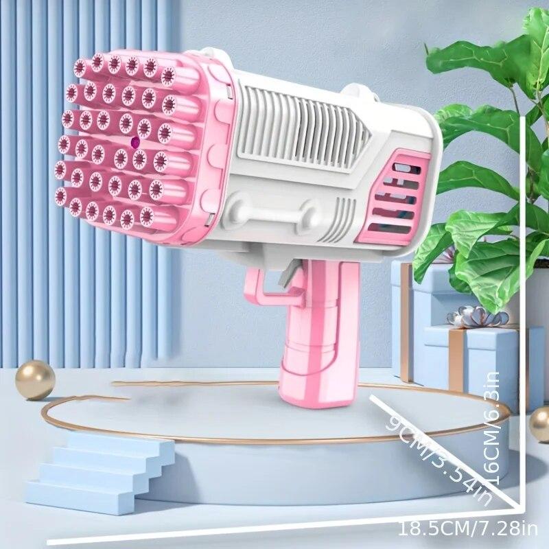 Popular Electric Bubble Gun for Children's Toys 32 Hole Bubble Machine Electric Bubble Gun Without Battery Bubble Water