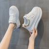 Little White Shoes Spring New Leather Surface Increase Casual Platform Student Shoes Wedge Heel Comfortable Fashion Women's Shoes