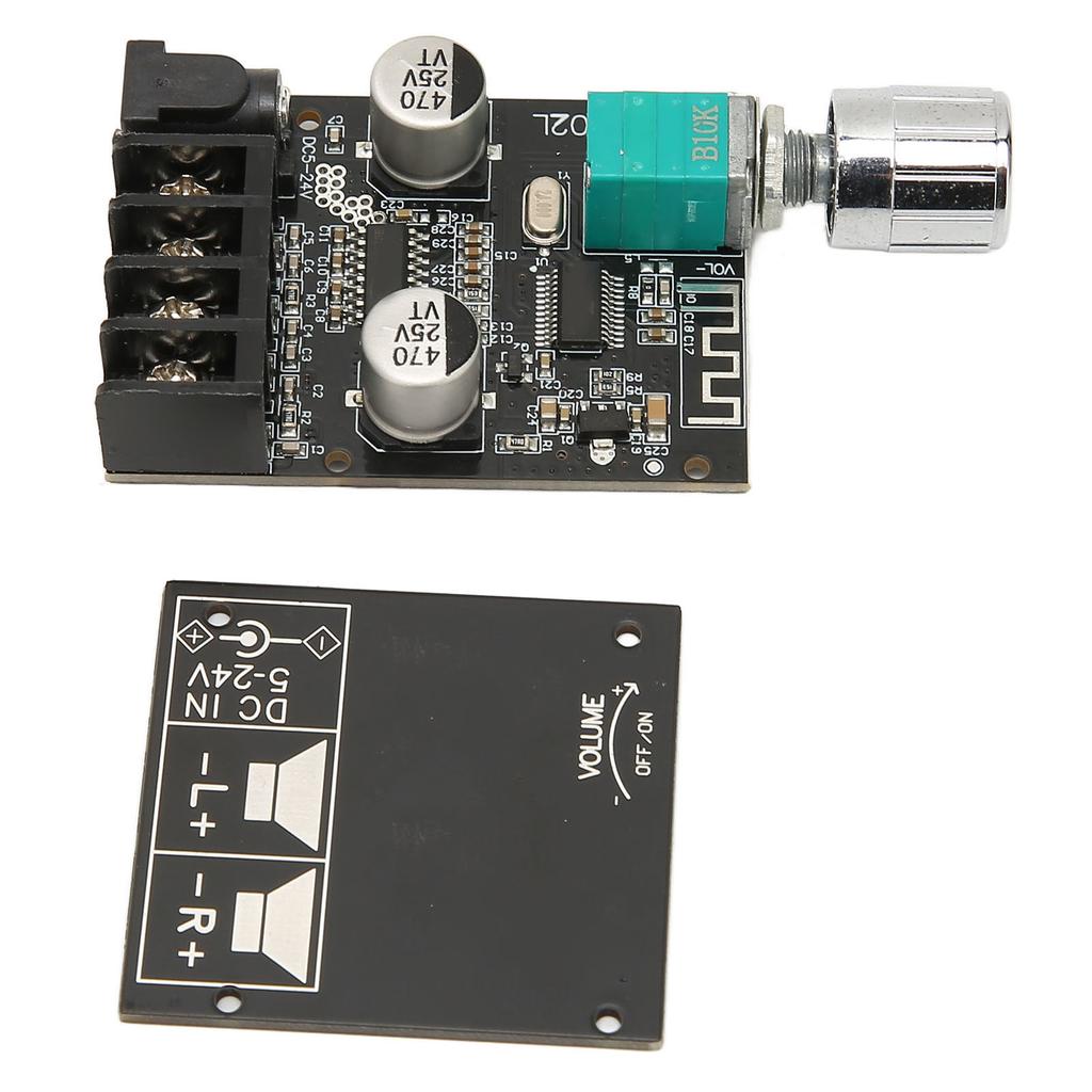 Digital Power Amplifier Board Bluetooth 5.0 Mini Stereo Power Amplifier Module with Switch and