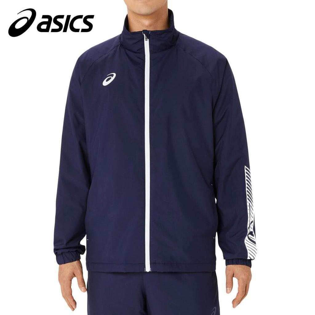 Training Wear Tricot Breaker Jacket 2031E745 Midnight X Brilliant White 2XL [ASICS] Men's