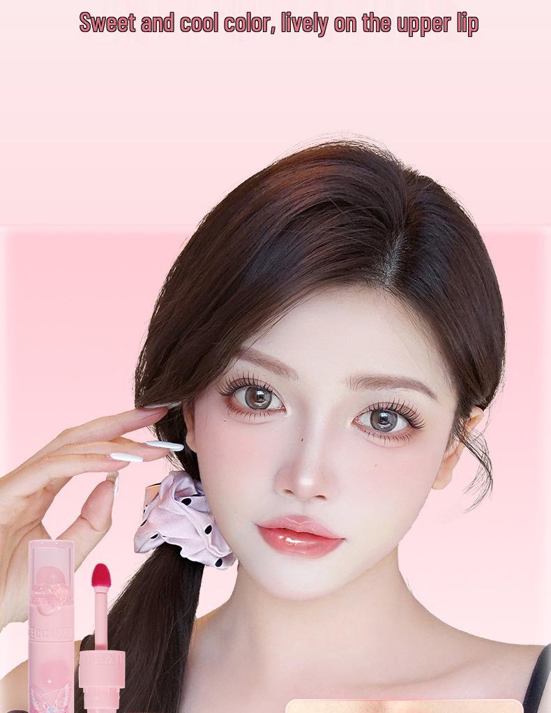 VEECCI Clear Bobo Lip Glaze: Long-lasting, Non-Transfer Double-Ended Lip Gloss.