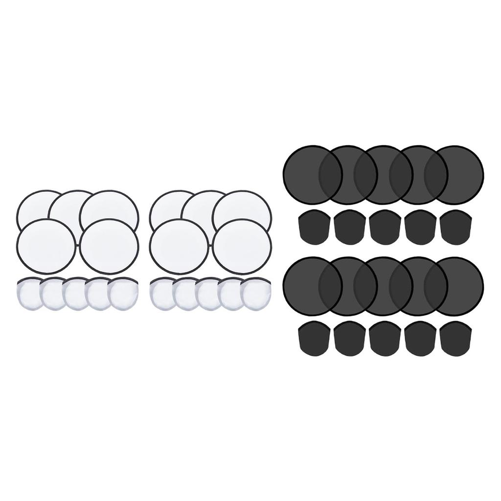 10Pcs Foldable Flying Disc Fans Folding Pocket Toy Set for Christmas