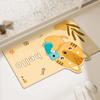 Household Cartoon Bathroom Absorbent Non-slip Foot Mat Series Diatom Mud Can Be Cut Household Bathroom Door Mat