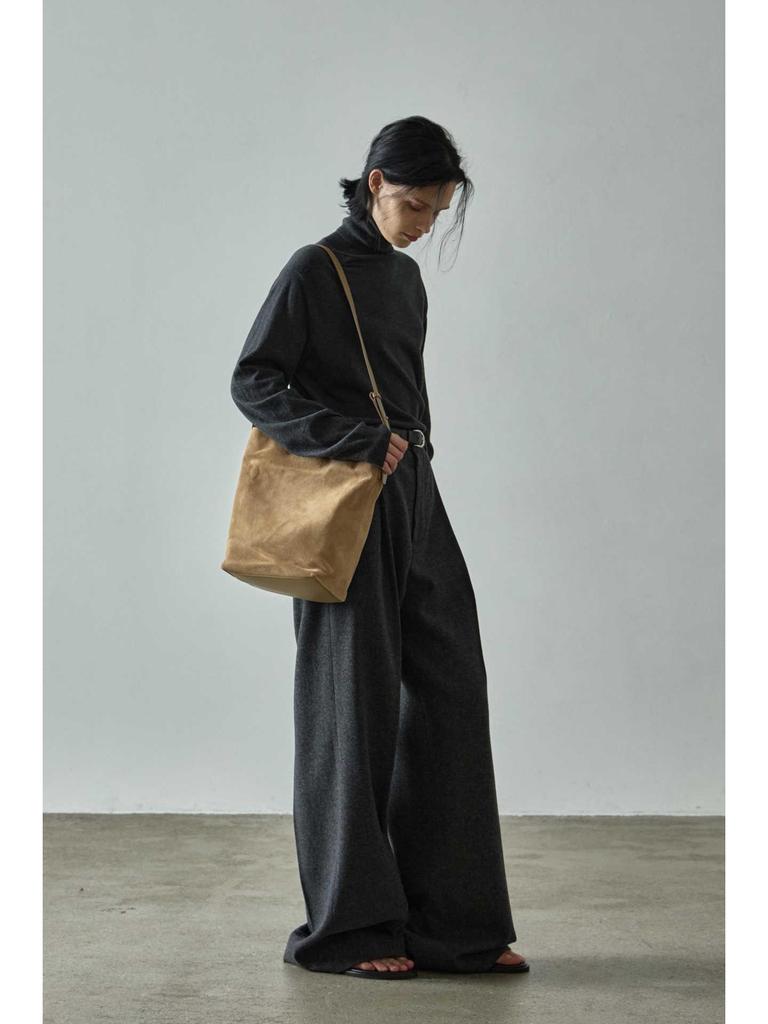 Now FACA*E PATTE*N Women’s High-Waisted Casual Wide-Leg Trousers - Autumn/Winter Collection