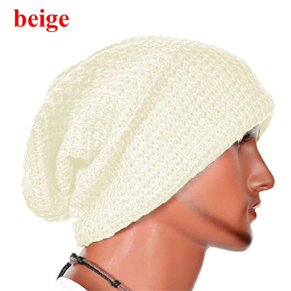 Winter Stretch Soft Ski Cap Warm Beanie Hat Knitted Caps Wool Knitted