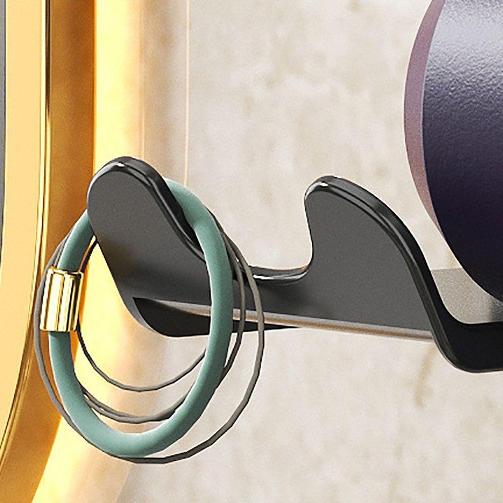 Plastic Hair Dryer Holder Black/White Sorting Bracket Durable Storage Rack