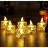 6 Pcs LED Tea Light Candles | Flameless & Smokeless Diya | Decorative Acrylic Candle | Home Decor, Christmas Decoration Item