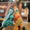 Cool Keychain PVC Snake Charm Decorative Keyring with Lanyard Car Handbag Backpack Phone Luggage Accessories