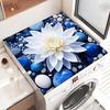 Washing Machine Cover Dustproof Water Absorbent Printed Anti-skid Dirt-resistant Microwave Oven Protecor Fridge Top Mat Table Pad Bedstand Desktop